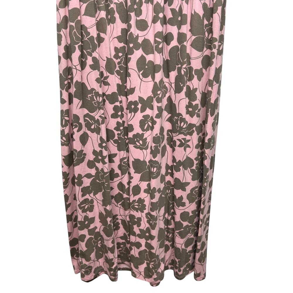 Garnet Hill Floral Babydoll Midi Dress Womens Large Stretch Fairy Cottagecore - Picture 6 of 15